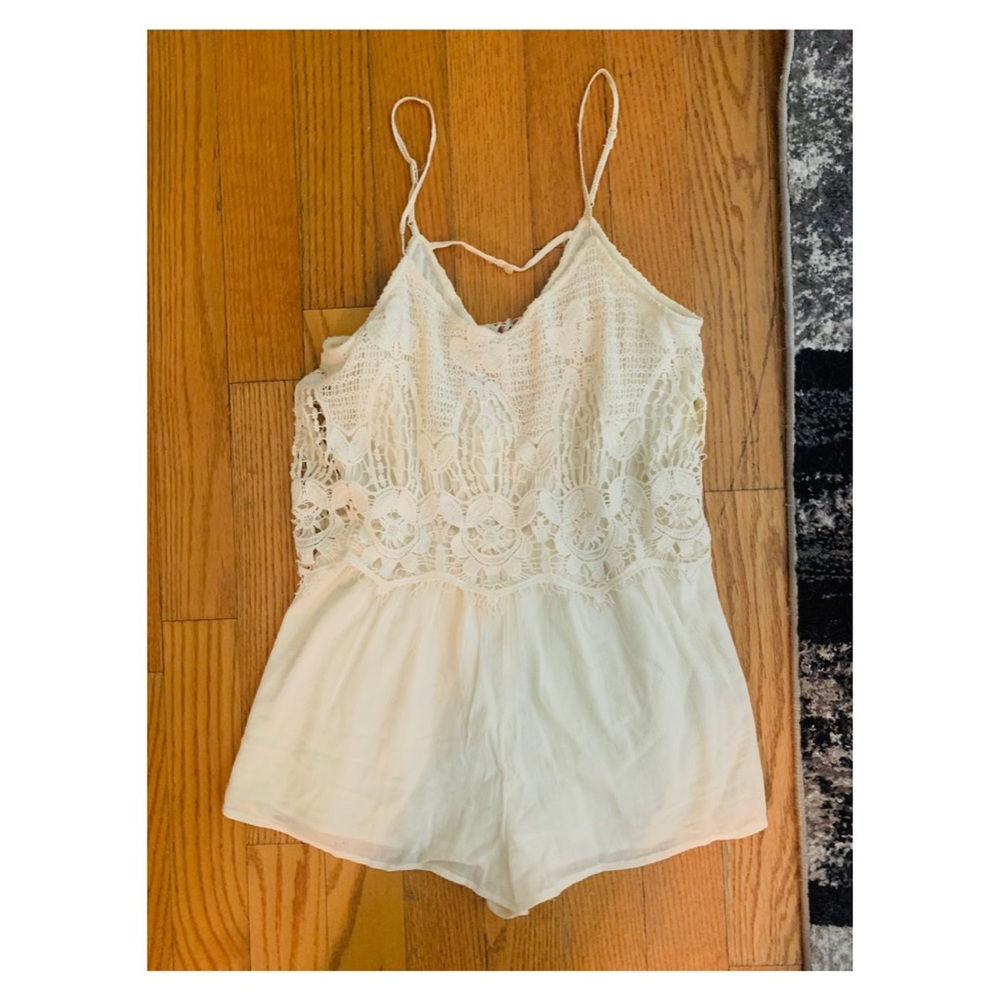White Lacey Romper